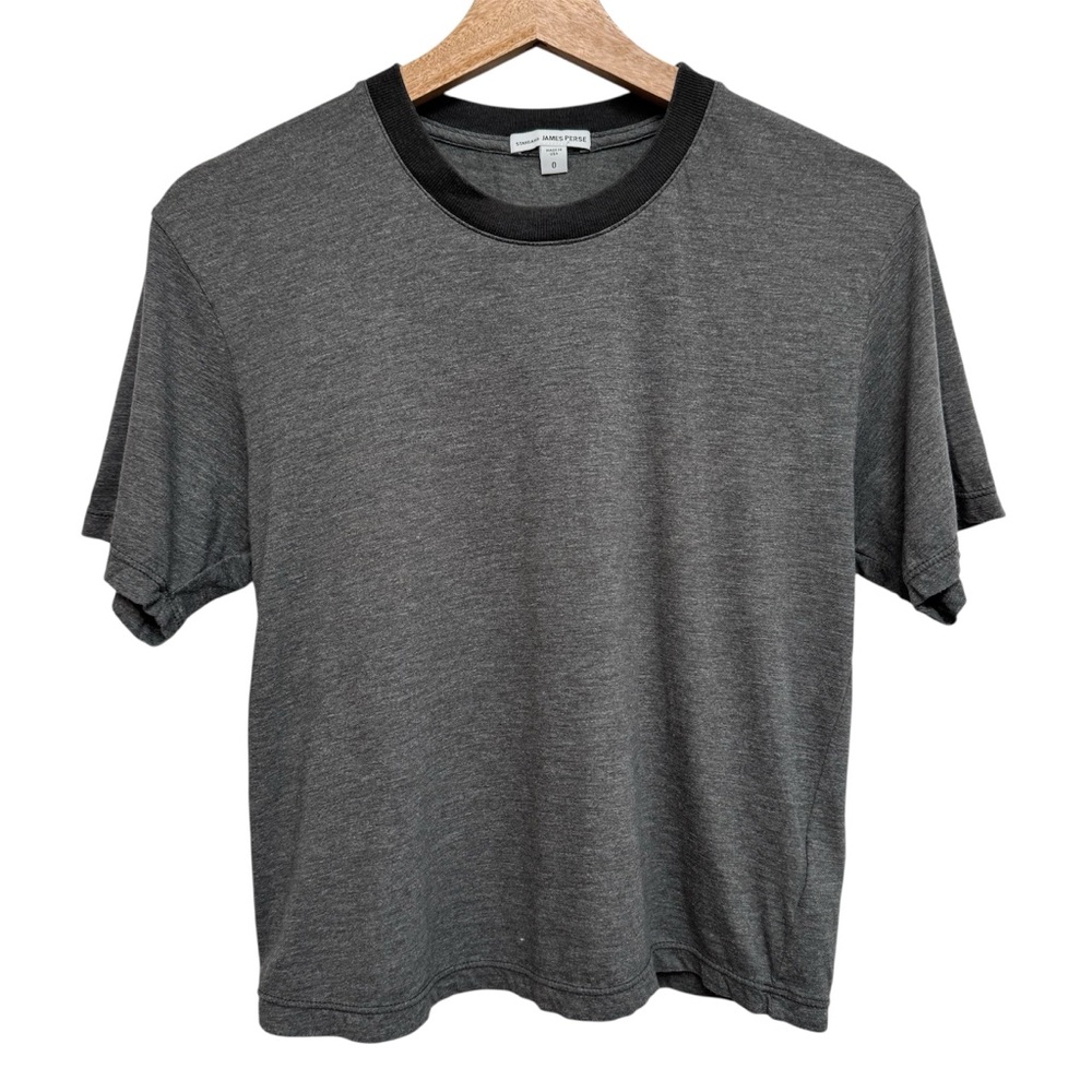 Standard James Perse Ringer Tee Shirt Women’s XS Casual Elevated Basic